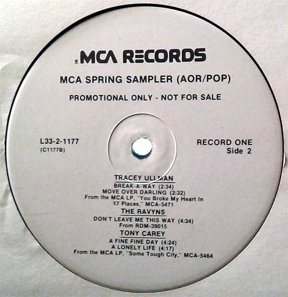 MCA Spring Sampler AOR/Pop - secondary