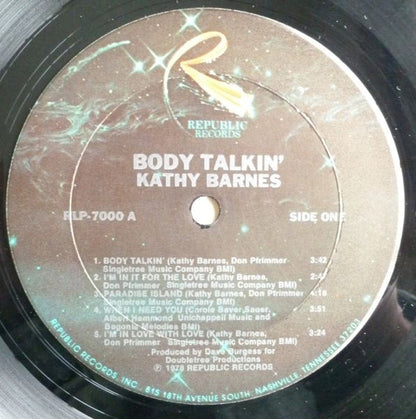 Kathy Barnes - Body Talkin'