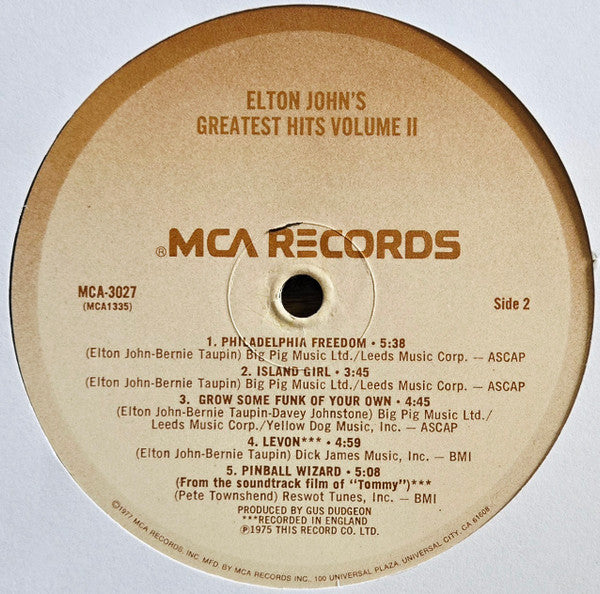 Greatest Hits Volume II - secondary