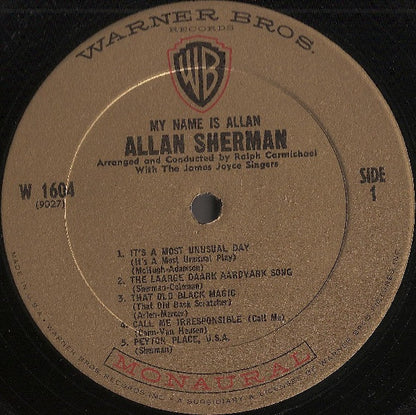 My Name Is Allan:  Allan Sherman Sings Great Movie Hits & Songs From The Cutting Room Floor - secondary