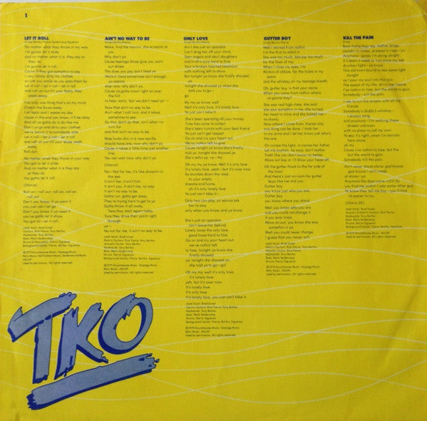TKO - Let It Roll