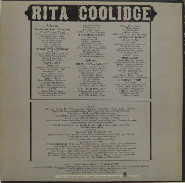Rita Coolidge - secondary