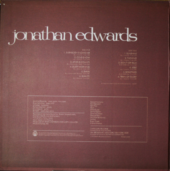Jonathan Edwards - secondary