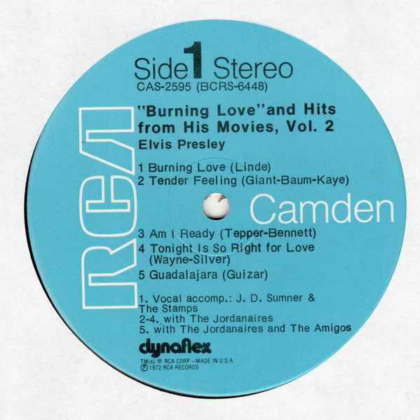 Burning Love And Hits From His Movies, Vol. 2 - secondary