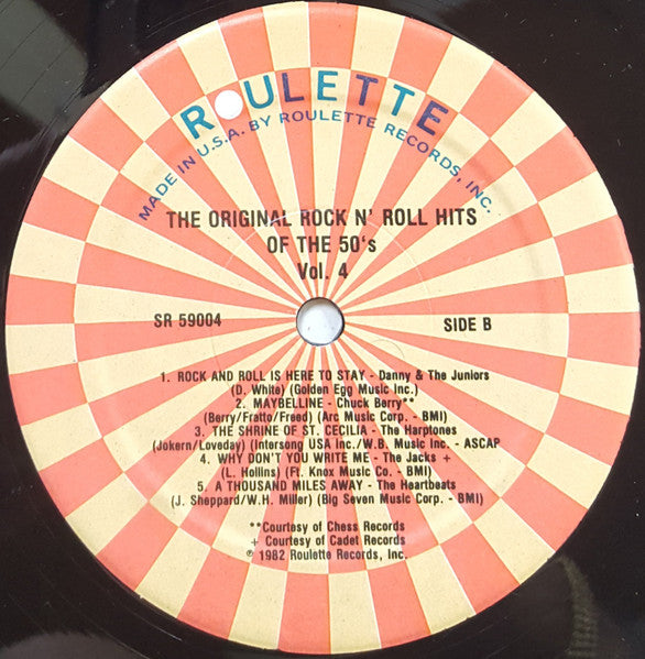 The Original Rock N Roll Hits Of The 50's Vol. 4 - secondary