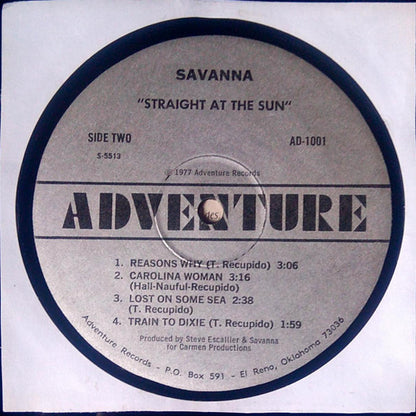 Savanna - Straight At The Sun