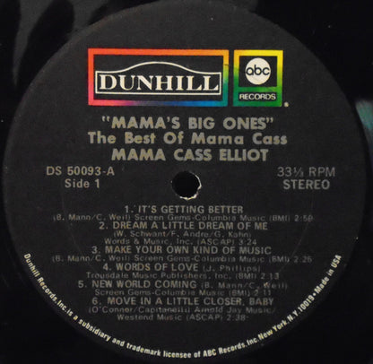 Cass Elliot - Mama's Big Ones: Her Greatest Hits