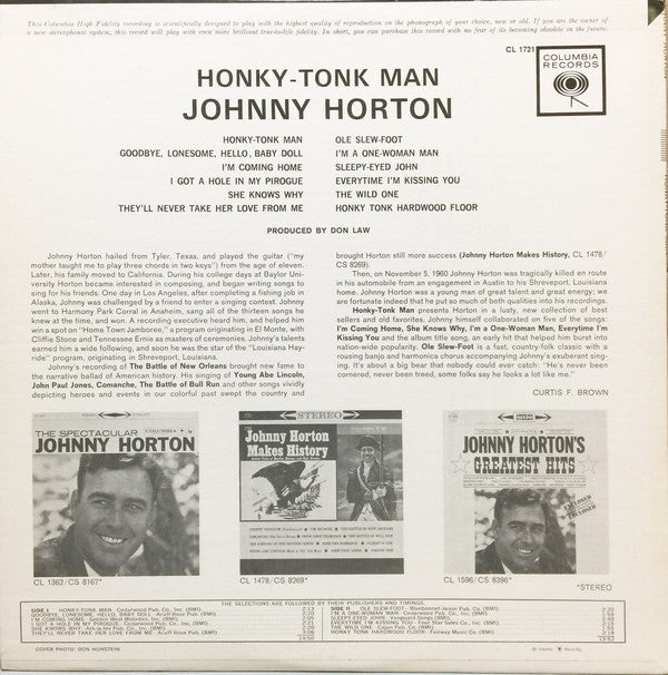 Johnny Horton - Honky-Tonk Man