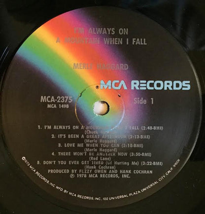 I'm Always On A Mountain When I Fall - secondary