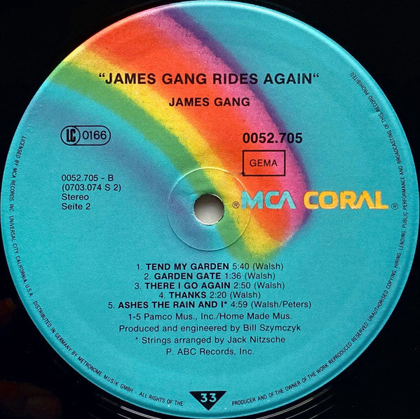 James Gang Rides Again - secondary