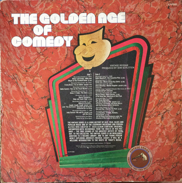 The Golden Age Of Comedy - secondary