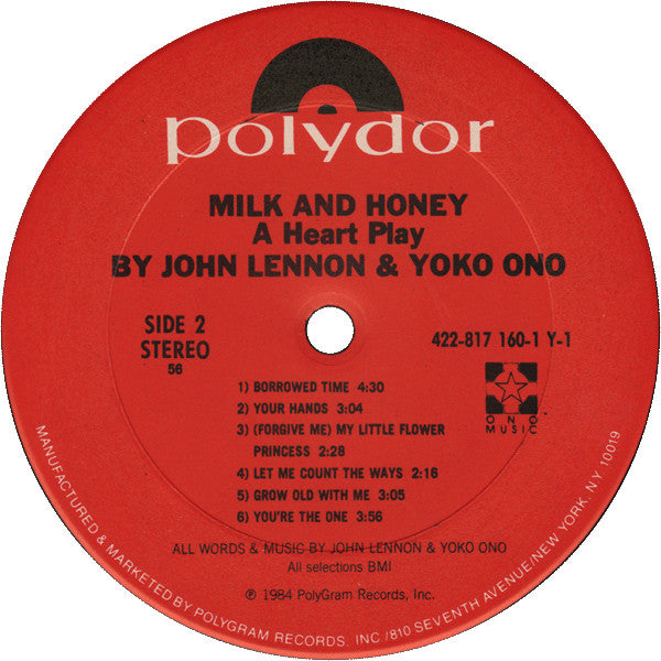 Milk And Honey - secondary