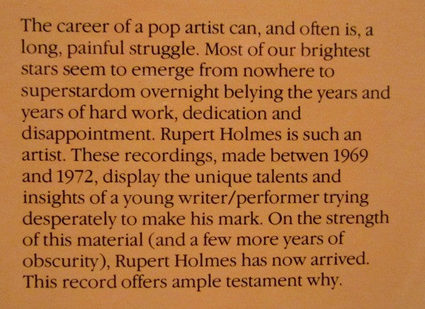 Rupert Holmes - Rupert Holmes