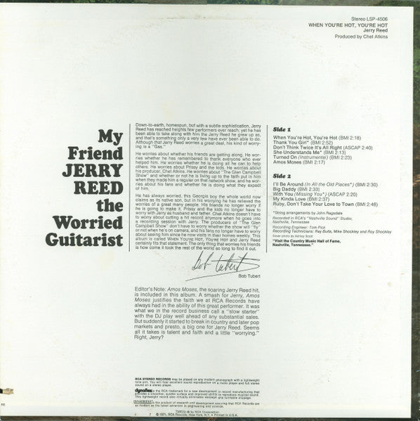 Jerry Reed - When You're Hot, You're Hot