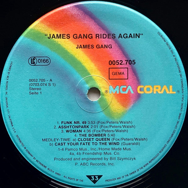 James Gang Rides Again - secondary