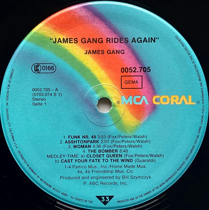James Gang Rides Again - secondary