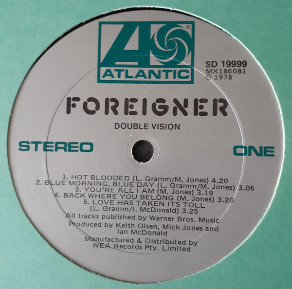 Foreigner - Double Vision