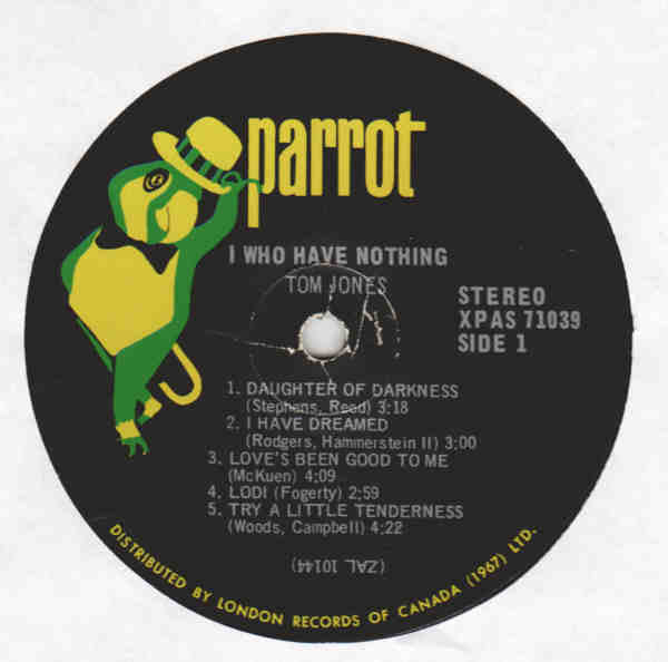 I (Who Have Nothing) - secondary