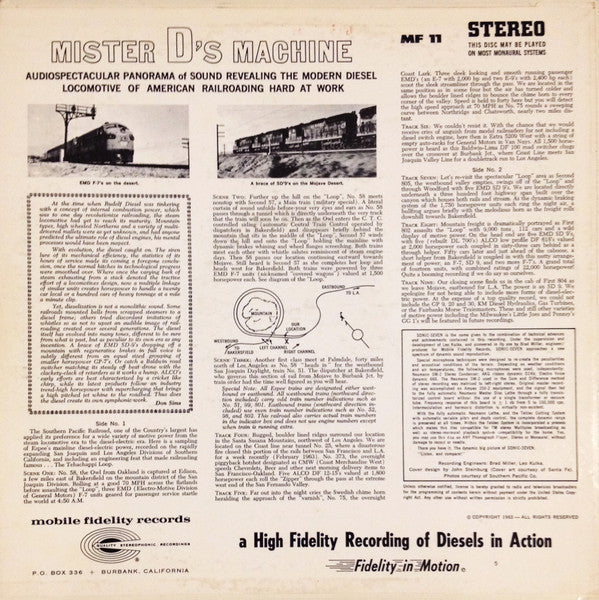 Mister D's Machine - secondary