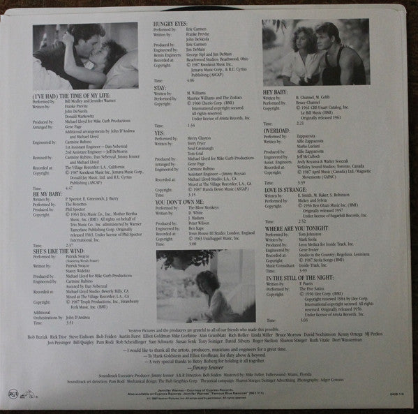 Original Soundtrack From The Vestron Motion Picture - Dirty Dancing - secondary