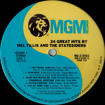 24 Great Hits By Mel Tillis And The Statesiders - secondary