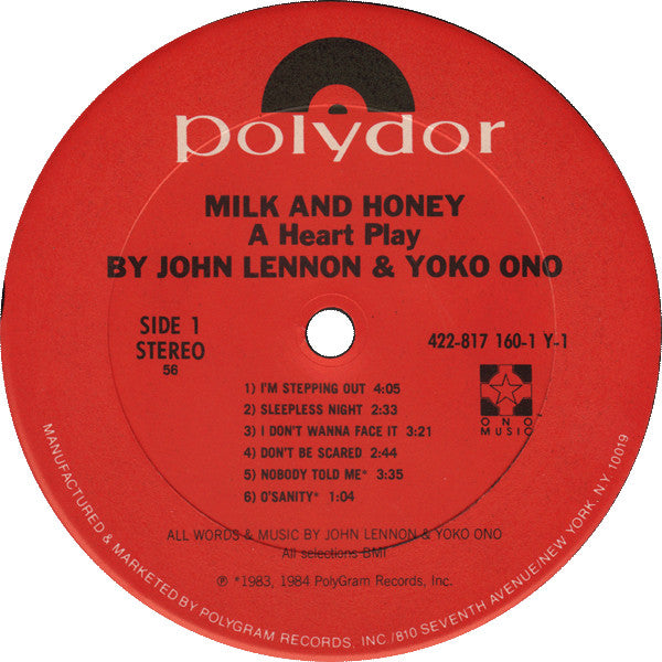 Milk And Honey - secondary
