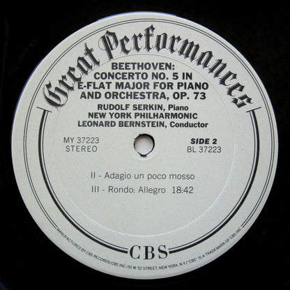 Ludwig van Beethoven, Rudolf Serkin, Leonard Bernstein, New York Philharmonic - "Emperor" Piano Concerto No. 5