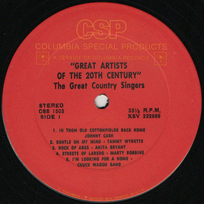 Various - The Great Country Singers