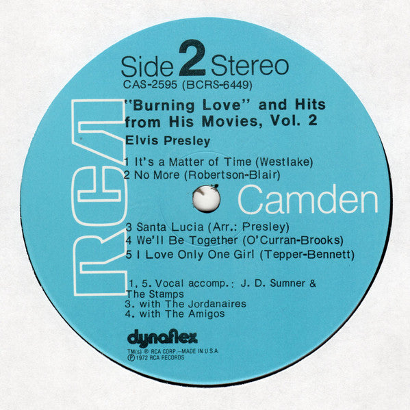 Burning Love And Hits From His Movies, Vol. 2 - secondary