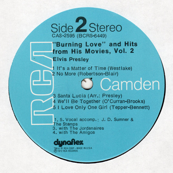Burning Love And Hits From His Movies, Vol. 2 - secondary