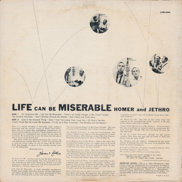 Life Can Be Miserable - secondary