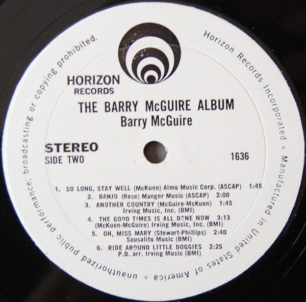 The Barry McGuire Album - secondary