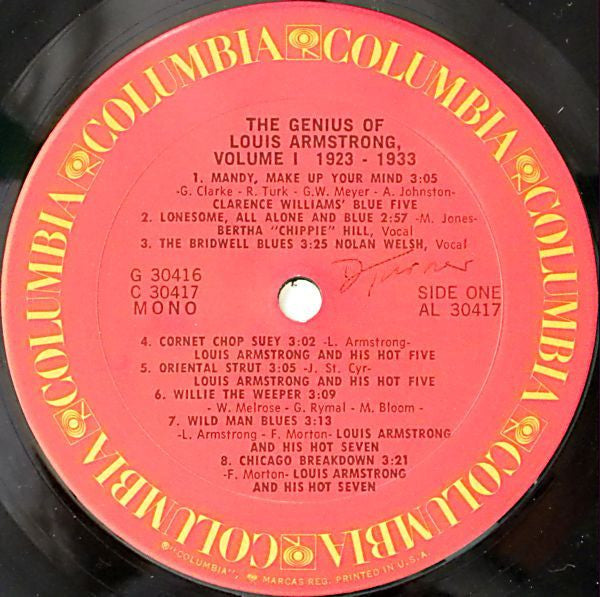 The Genius Of Louis Armstrong Volume 1: 1923-1933 - secondary