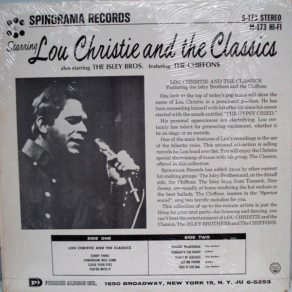 Lou Christie And The Classics - secondary