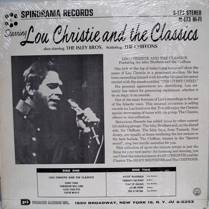 Lou Christie And The Classics - secondary