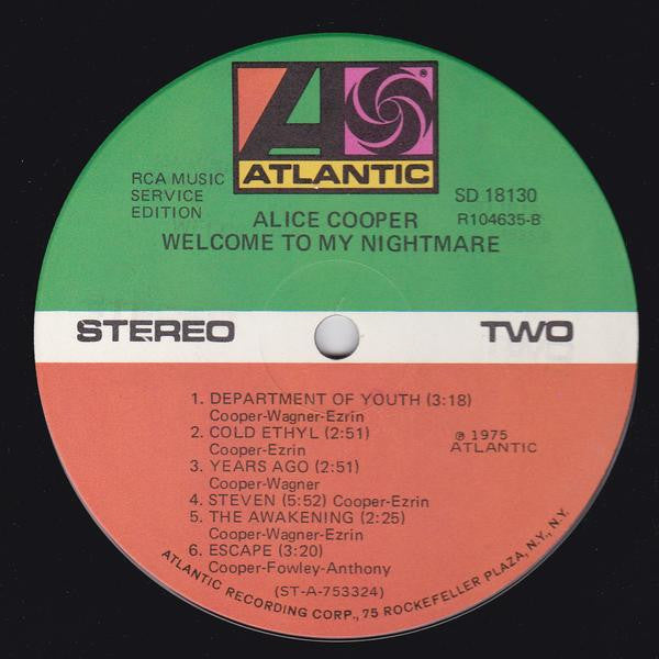 Welcome To My Nightmare - secondary