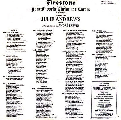 Julie Andrews, André Previn, The Firestone Orchestra And Chorus - Your Favorite Christmas Carols Volume 5