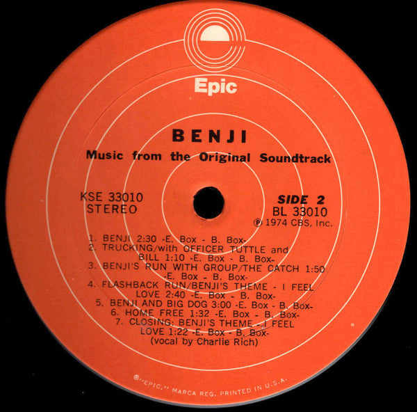 Euel Box - Benji (Music From The Original Soundtrack)