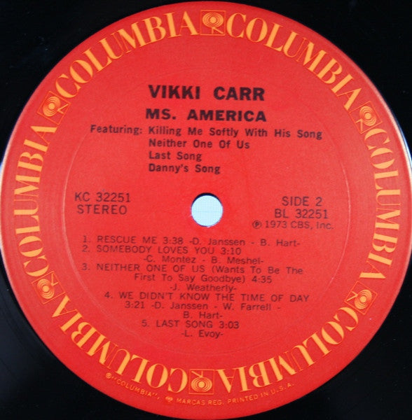 Vikki Carr - Ms. America