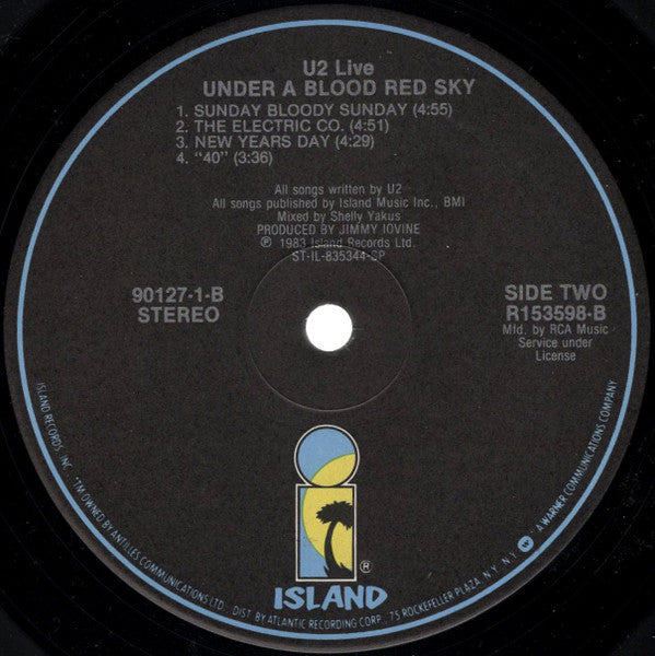 Live "Under A Blood Red Sky" - secondary
