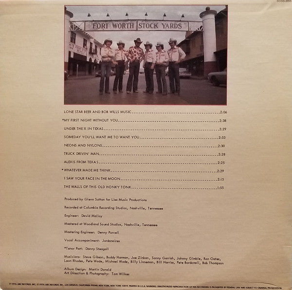 Lone Star Beer And Bob Wills Music - secondary
