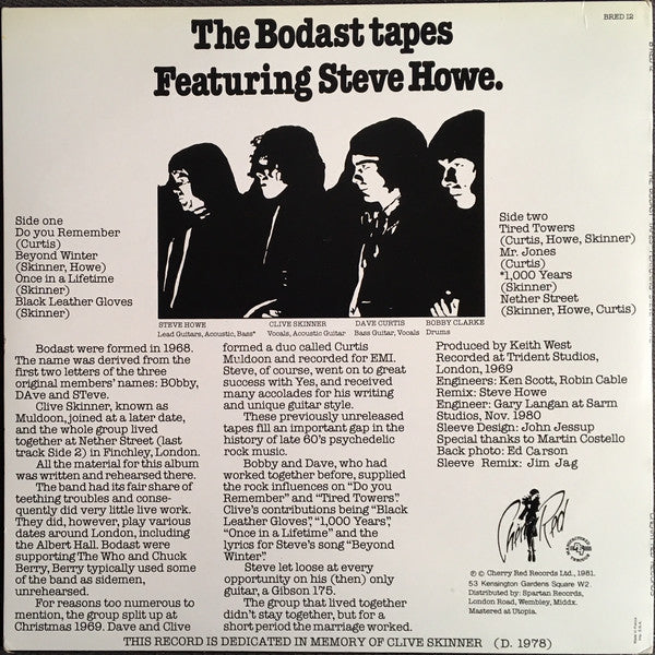 The Bodast Tapes - secondary