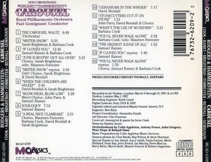 Rodgers & Hammerstein, Barbara Cook, Samuel Ramey, Sarah Brightman, Royal Philharmonic Orchestra, Paul Gemignani - Carousel