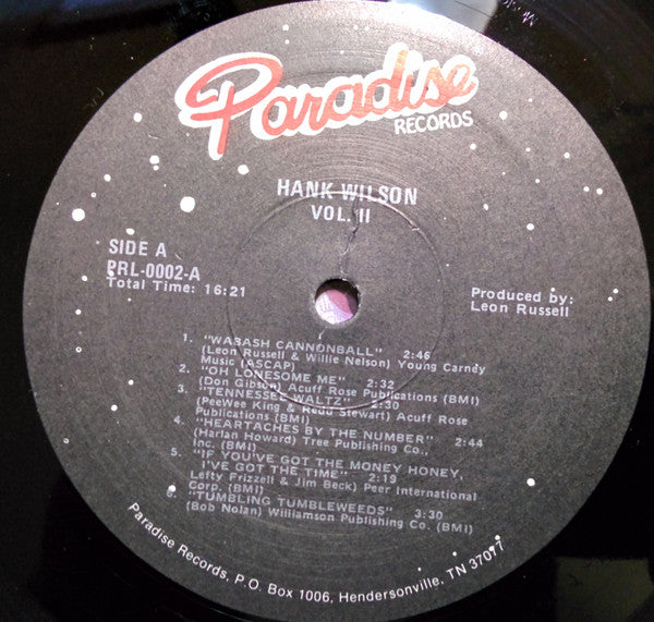Hank Wilson Vol. II - secondary