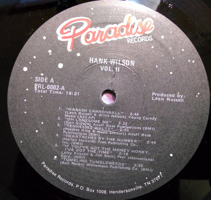 Hank Wilson Vol. II - secondary