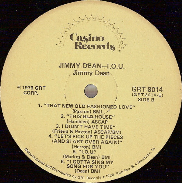 Jimmy Dean - I. O .U.