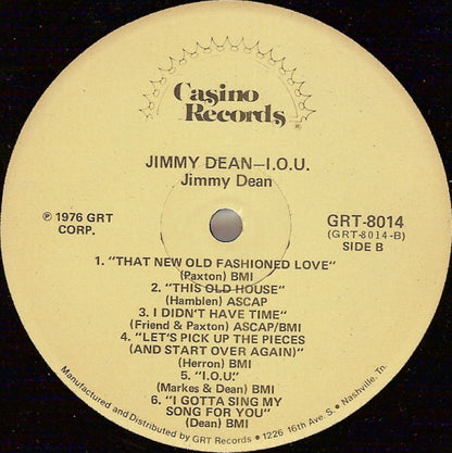 Jimmy Dean - I. O .U.