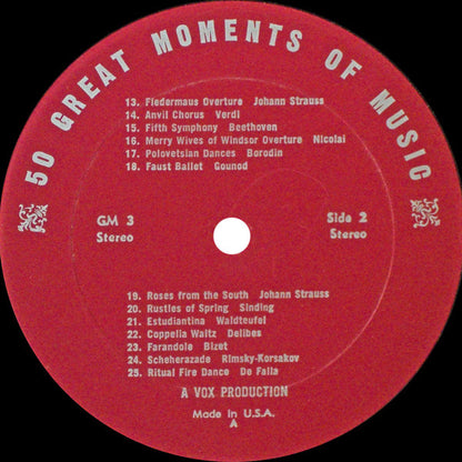 Unknown Artist - 50 Great Moments Of Music (Album No. 1)