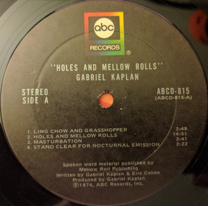 Holes And Mellow Rolls - secondary