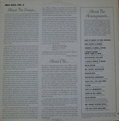Ella Fitzgerald - Sings The Rodgers And Hart Song Book Volume 2